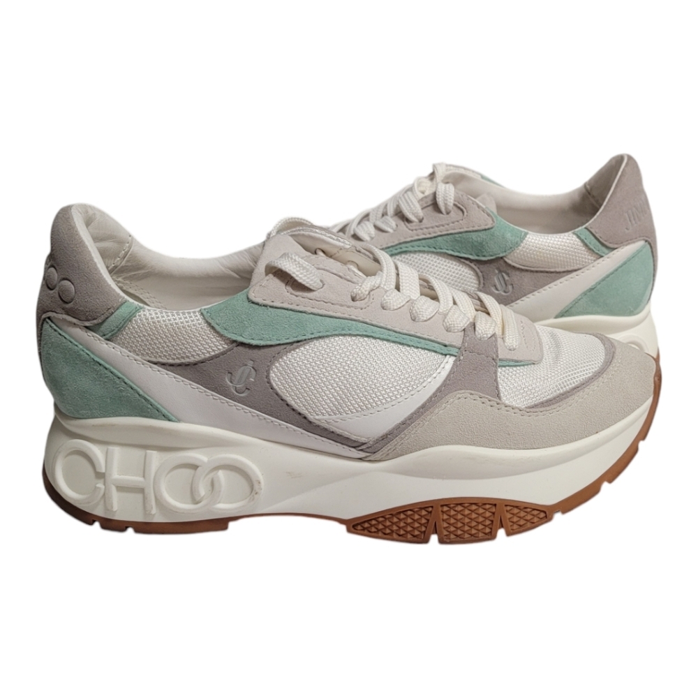 AUTHENTIC JIMMY CHOO Landon Low Top Sneakers Women's 37.5 / 7.5